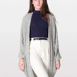 American Apparel Modal Shawl Cardigan One Size Grey